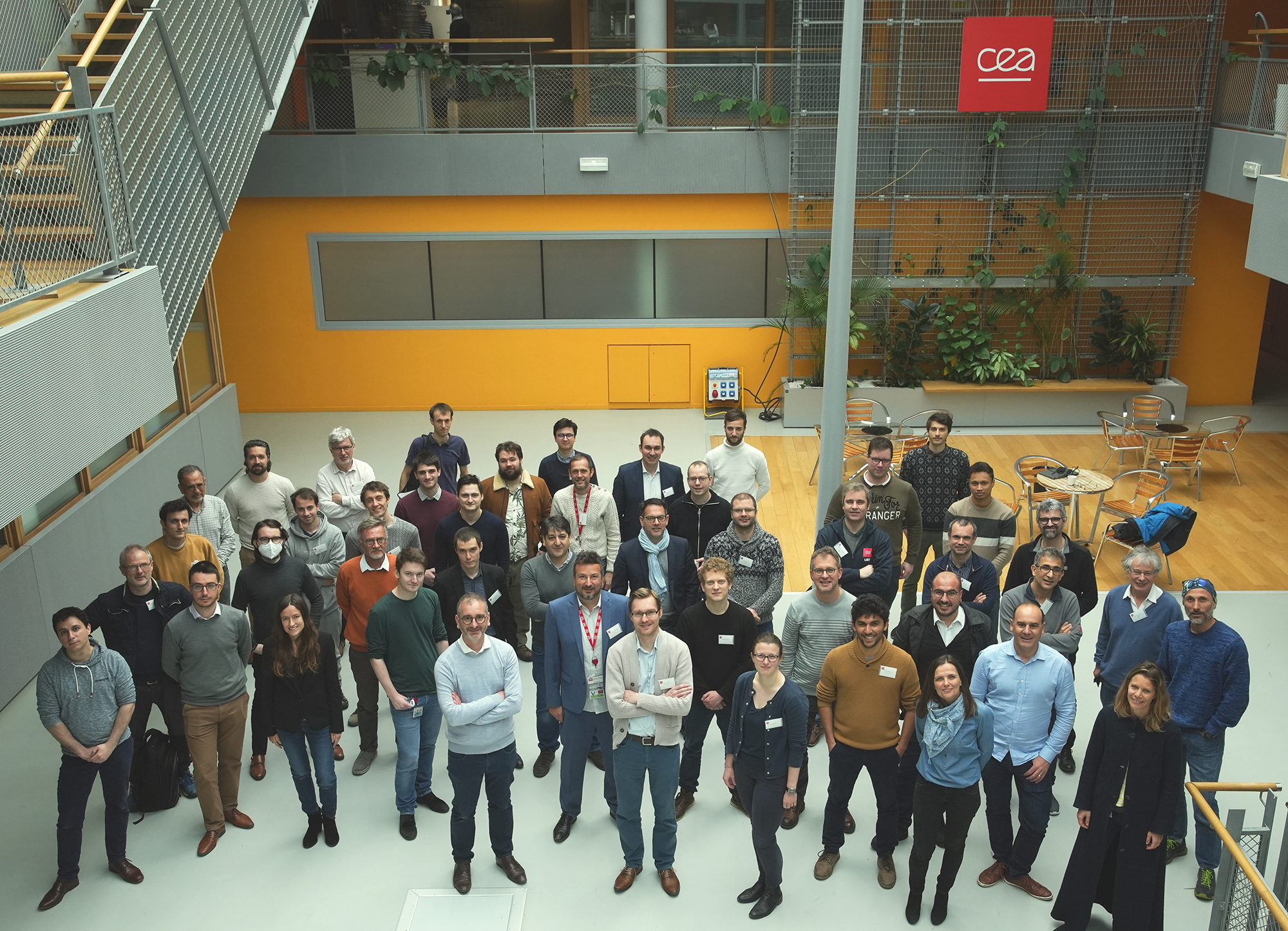 Les équipes du projet DeepGreen dans les locaux du CEA-List à Nano-INNOV